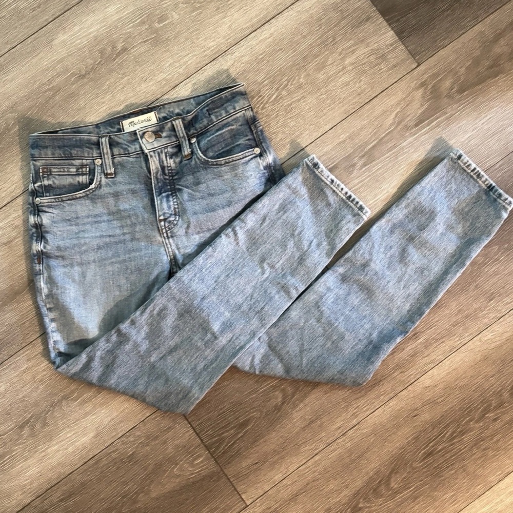 Madewell 9" High Rise Skinny Jeans Blue Stretch Denim Size 25